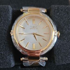  NWT Invicta Women's Bolt Quartz Silver Dial Two-Tone Watch